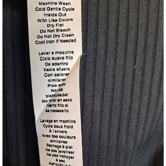 EleVen by Venus Williams Love to Love Ribbed Tee Black Size Small - Picture 7 of 7